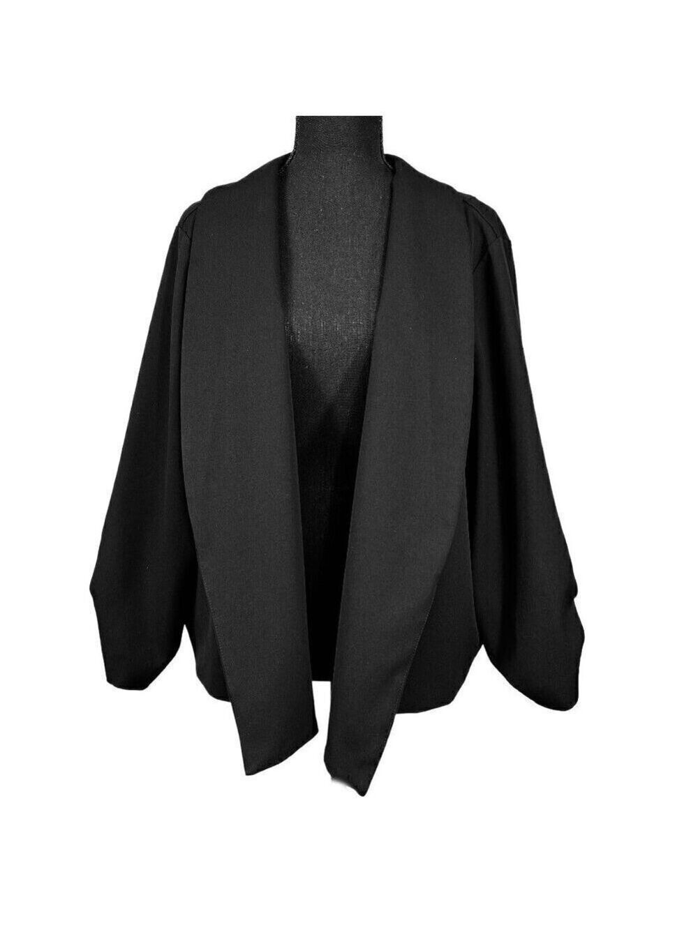 Studio by Torrid Black Open Front Blazer Jacket Plus Size 4